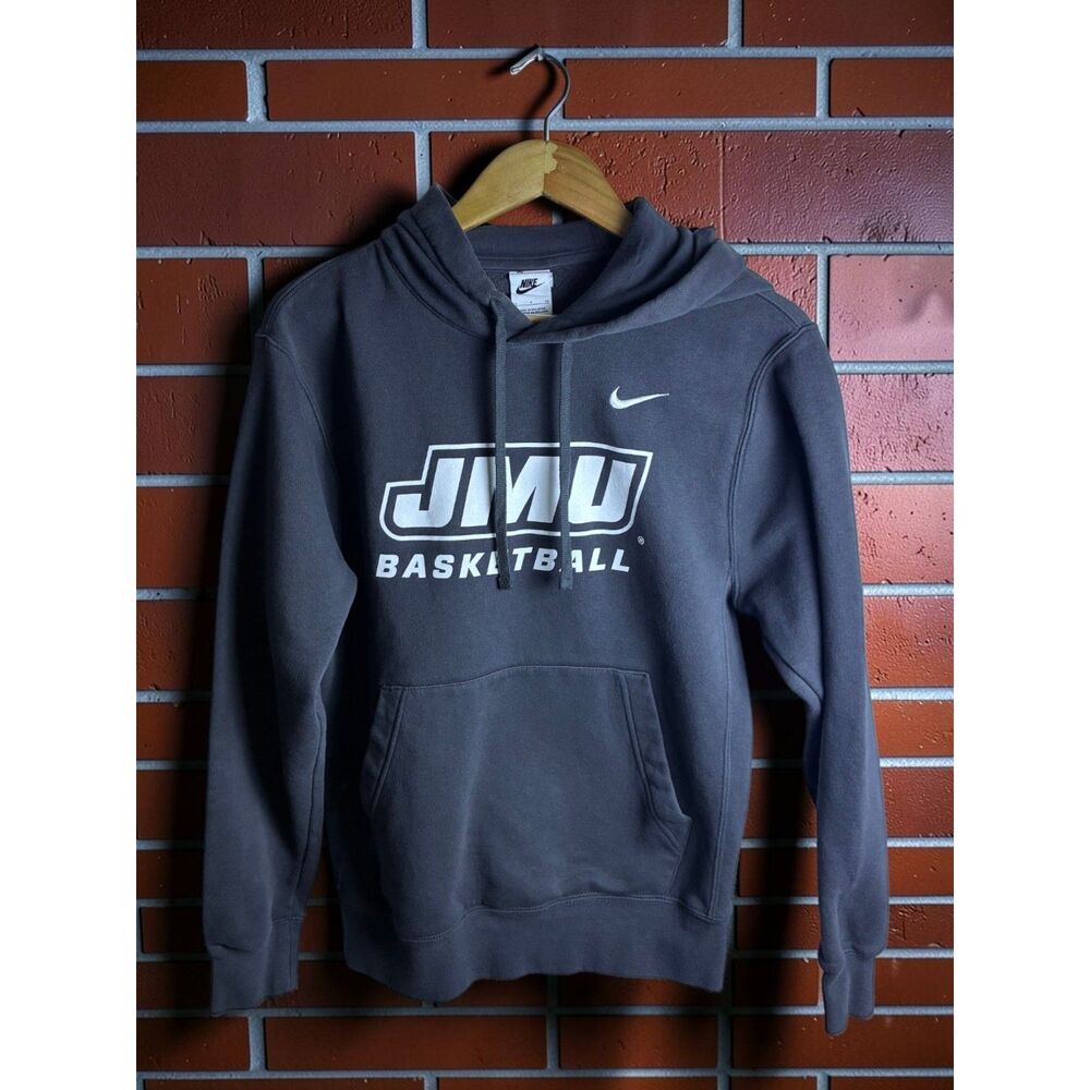 Nike JMU Basketball Hoodie Men's Small Gray James Madison University